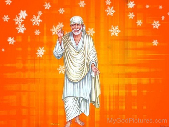 Beautiful Picture Of Sai Baba Ji