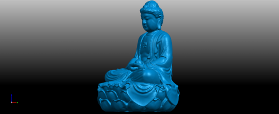 Blue Statue Of Lord Gautama Buddha Ji