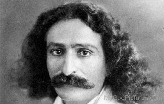 Closeup Face Image Of Meher Baba Ji