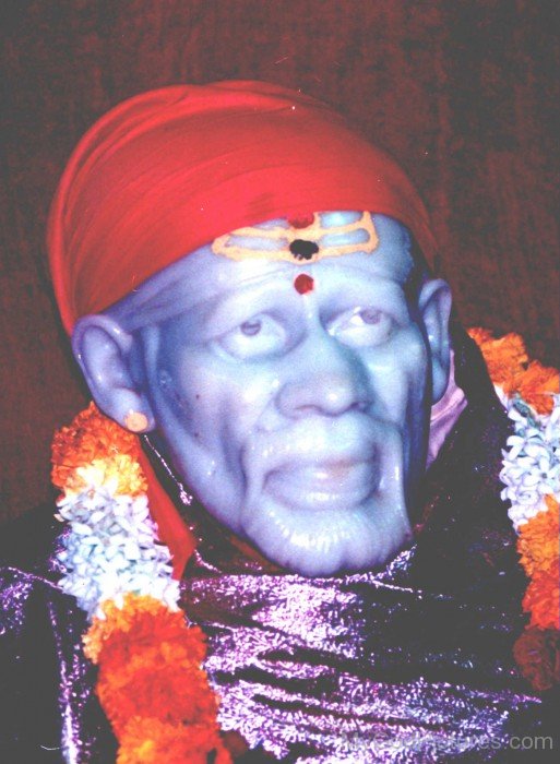 Closeup Image Of Shirdi Sai Baba Ji