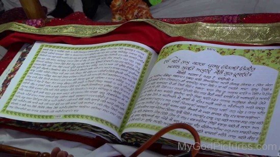 Closeup Picture Of Guru Granth Sahib Ji