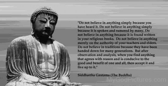 Do Not BelieveIn Anything Simply