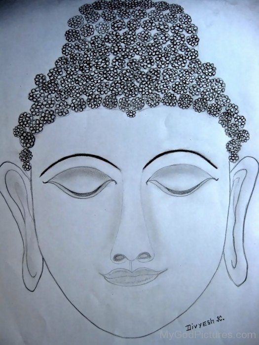 Face Portrait of Lord Buddha Ji