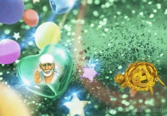 Image Of Sai Baba Ji In Heart