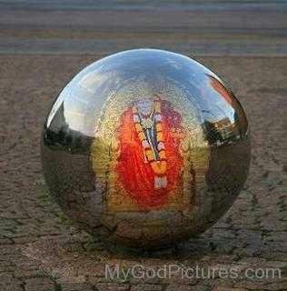 Image Of Sai Baba Ji  On Ball