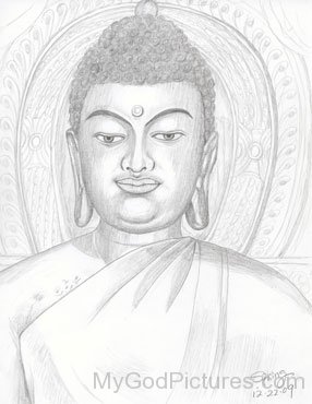 Lord Buddha Ji - Pencil Sketch