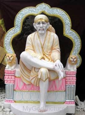 Marble Statue Of Sai Baba Ji