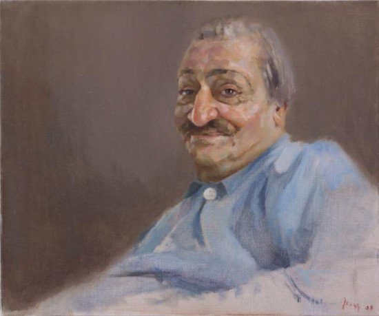 Painting Of Avatar Meher Baba In Old Age