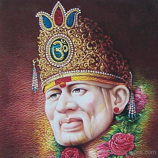 Painting Of Lord Sai Baba G