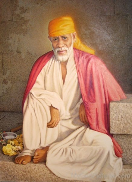 Painting Of Lord  Sai Baba Ji
