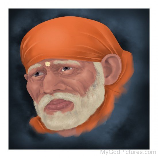 Painting Of Sai Baba Ji