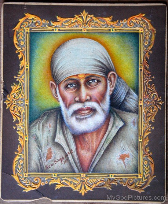 Photo Frame Of Sai Baba Ji