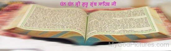 Picture Of Dhan Dhan Guru Granth Sahib Ji