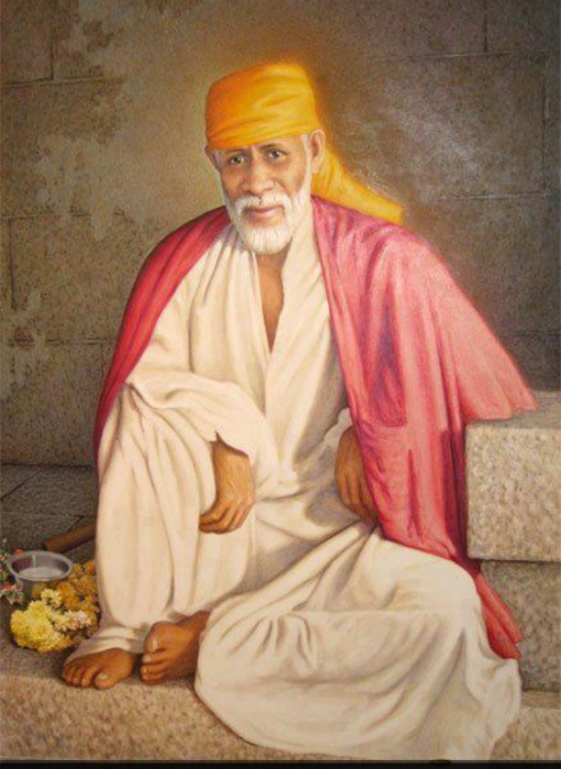 Sitting Pose Of Sai Baba Ji