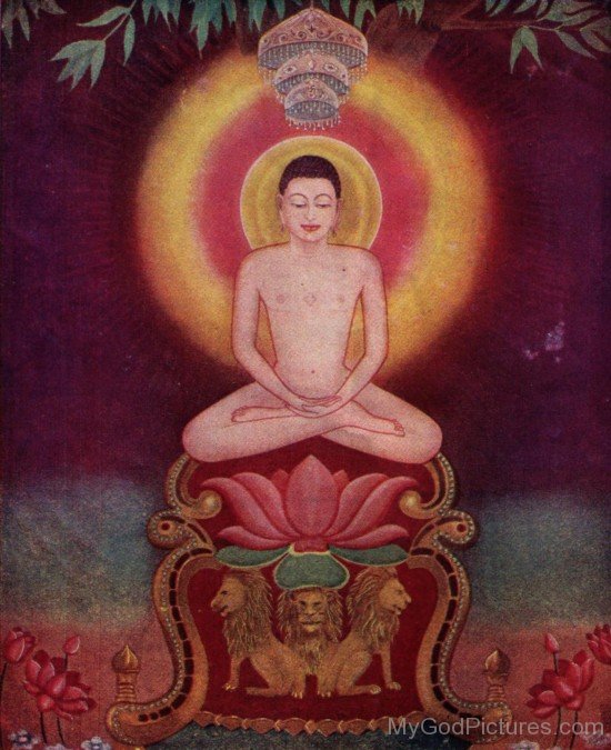 Sitting Image Of Vardhamana Ji