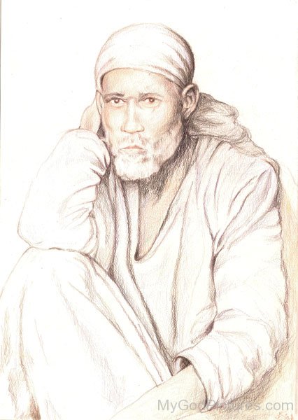 Sitting Pose Of Shri Sai Baba