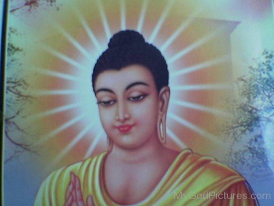 Smile Painting Of Lord Buddha Ji