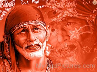 Smiling Image Of Sai Baba Ji