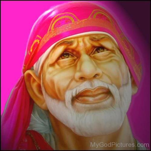 Smiling Picture Of Sai Baba Ji