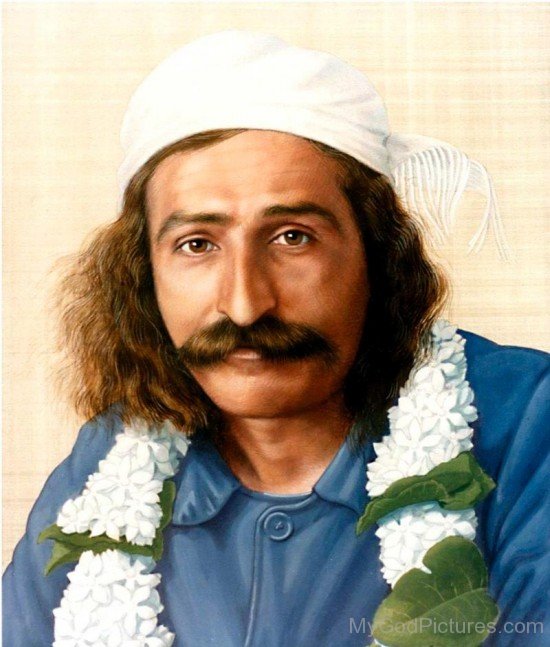 Water Painting Of Avatar Meher Baba Ji