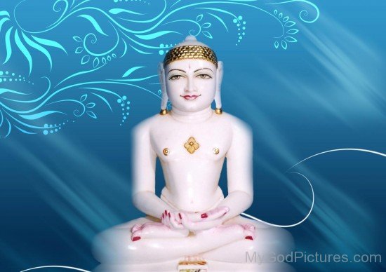 White Marble Murti Of Lord Mahavir Ji