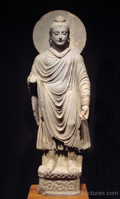 White Statue Of Lord Buddha Ji