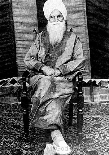 Baba Sawan Ji Sitting In A Chair