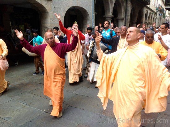 Bhakti Charu Swami In Santiago Streets