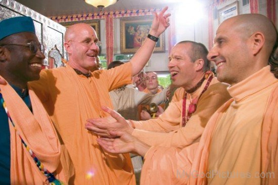 Bhakti Tirtha Swami,Radhanath Swami,Indradyumna Swami And Sachinandana Swami