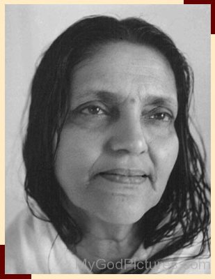 Divine Picture Of Anandamayi Maa