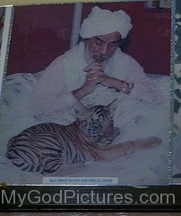 Image Of Baba Ajit Singh Ji With Tiger
