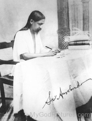 Sri Aurobindo Doing Work