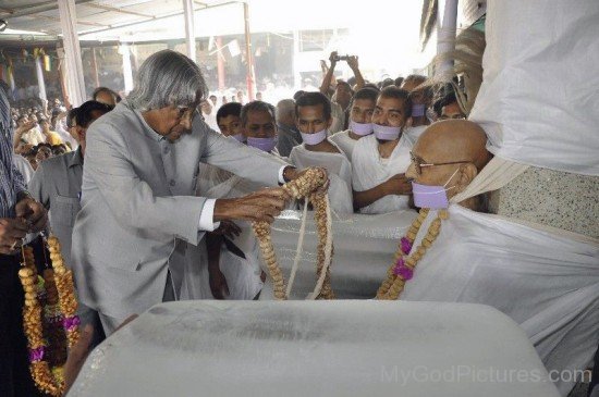 APJ Abdul Kalam With Acharya Shri Mahapragya Ji