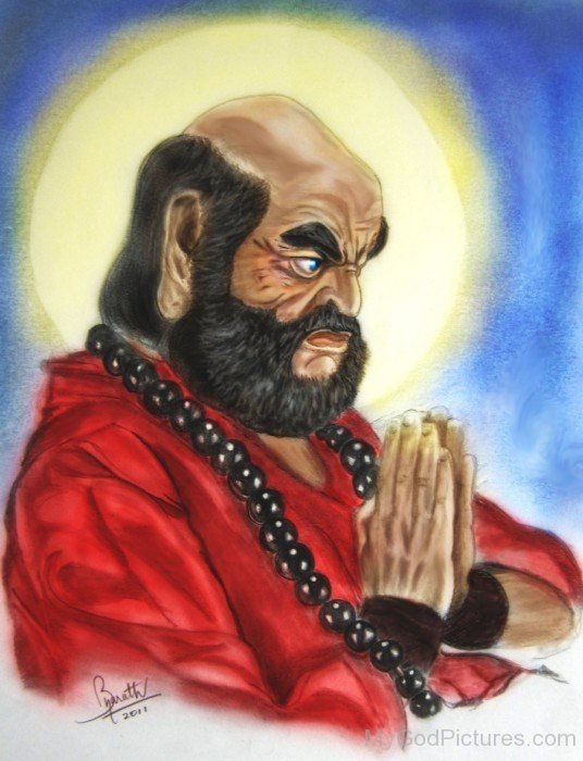 Amazing Portrait Of Bodhidharma