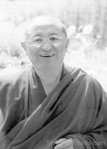 Black And White Picture Of Chokyi Nyima Rinpoche