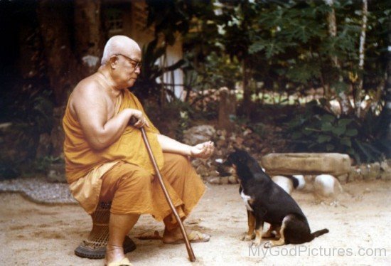 Buddhadasa With Dog