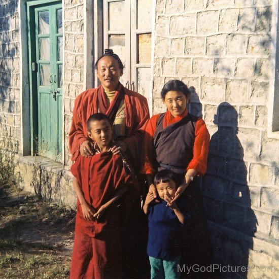 Chagdud Tulku Rinpoche With His Family