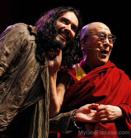 Dalai Lama With Russell Brand