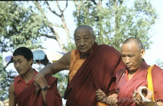 Dilgo Khyentse With His Disciples