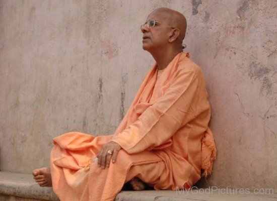 Gopala Krishna Goswami Doing Meditation