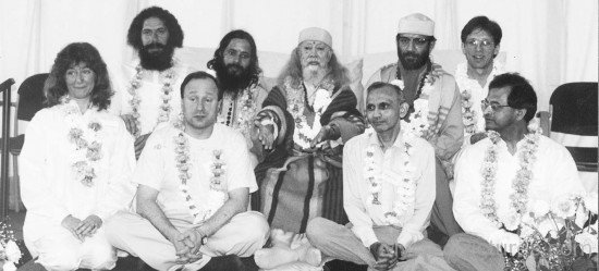 Hariharananda Giri Ji With His Coordinators