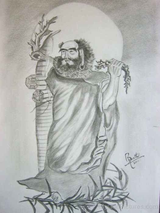 Incredible Sketch Of Bodhidharma