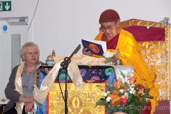 Karma Thinley Rinpoche Reading Book