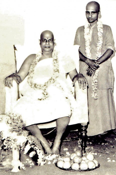 Krishnananda Saraswati With His Guru