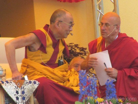 Matthieu Ricard And Dalai Lama