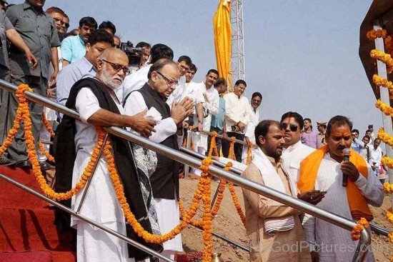 Morari Bapu Ji With Arun Jaitely