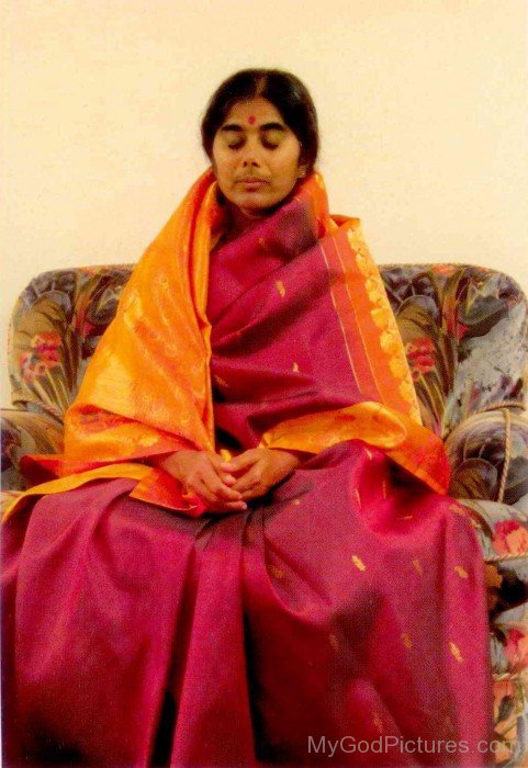 Mother Meera Doing Meditation