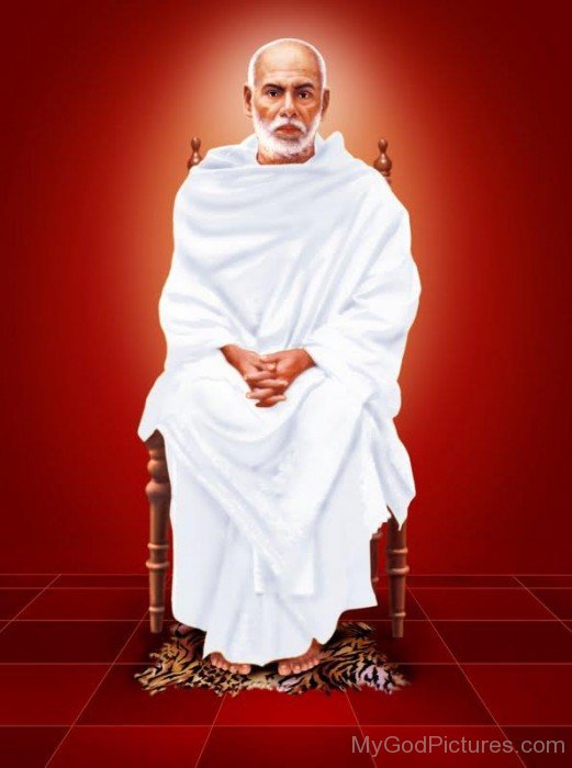 Narayana Guru Sitting On Chair