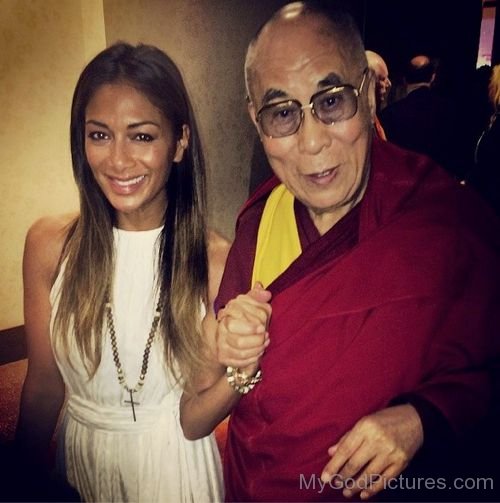 Nicole Scherzinger With Dalai Lama