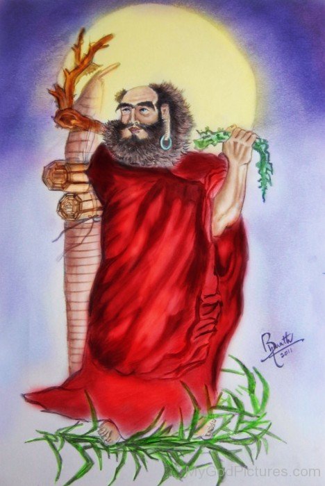 Painting Of Bodhidharma